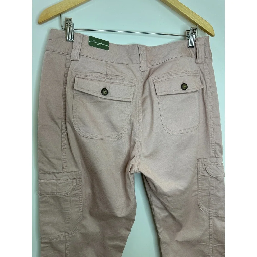 Eddie Bauer Dusty Rose Pink Cotton Twill Cargo Utility Pants Size 10 NWOT Hiking - Picture 9 of 13